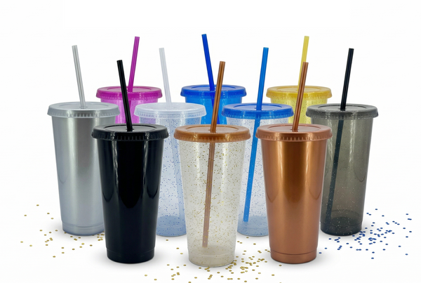 Vasos con popote