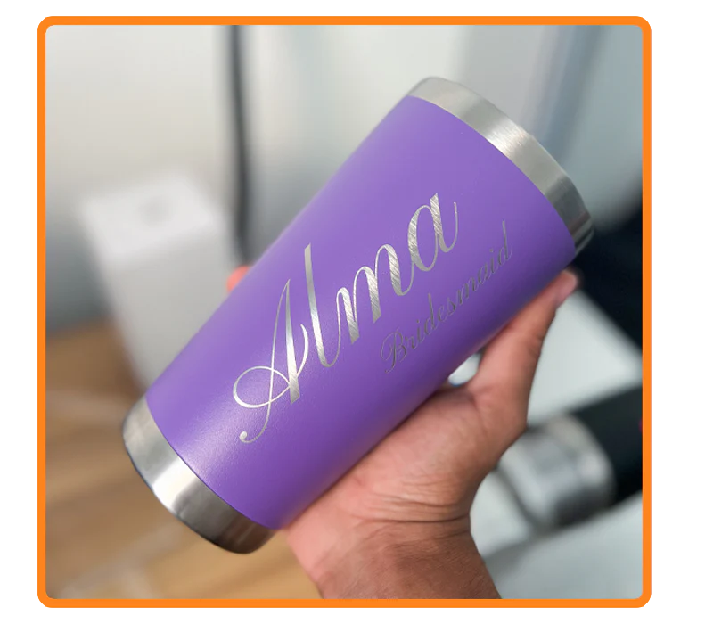 Termos personalizados con grabado laser