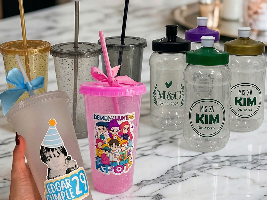 Vasos para fiestas personalizados mayoreo