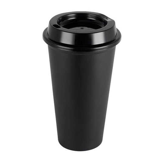 Vaso cafetero negro