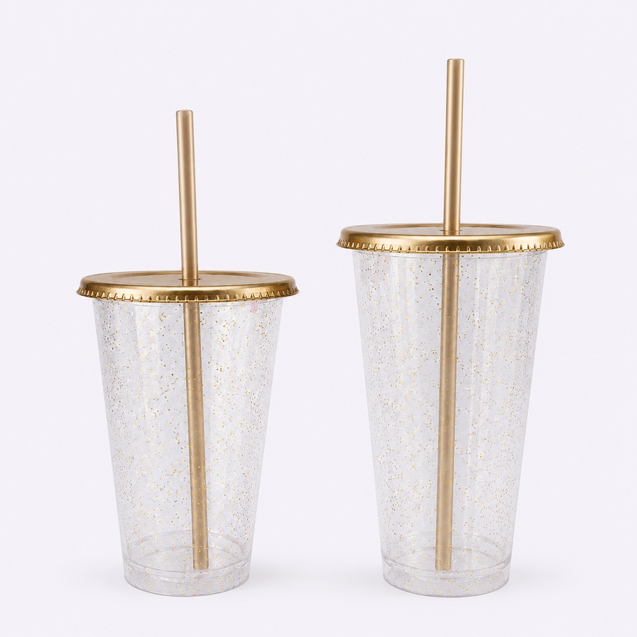 Vaso conn popote 16oz y 24oz